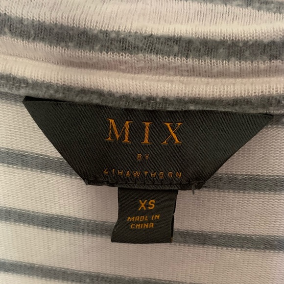 Mix by 41 Hawthorn striped open front cardigan XS - Picture 3 of 4